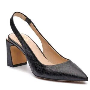 NWOB! Vince Camuto Hamden Slingback Black Leather Heels 11